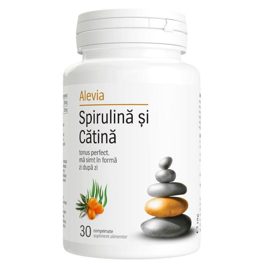 Spirulina si Catina, Alevia, 30 Comprimate - Vitax.ro