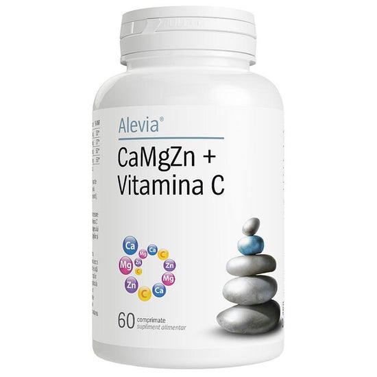 CaMgZn + Vitamina C, Alevia, 60 Comprimate - Vitax.ro