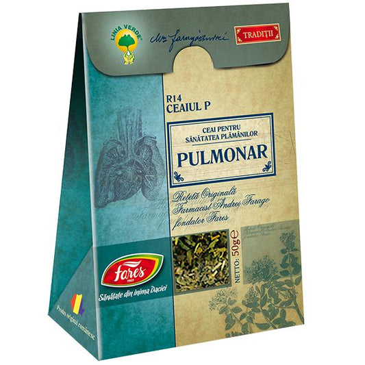 Ceaiul P - Ceai Pulmonar R14, Fares, Ceai la Punga 50gr - Vitax.ro