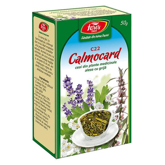 Calmocard Calmant Cardiac C22, Fares, Ceai la Punga 50gr - Vitax.ro