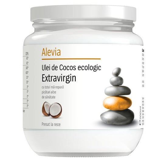 Ulei de Cocos Ecologic Extravirgin, Alevia, 200ml - Vitax.ro
