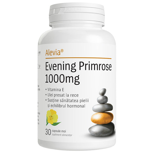 Evening Primrose 1000mg, Alevia, 30 Capsule Moi - Vitax.ro
