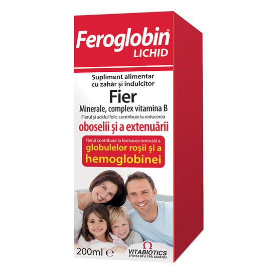 Feroglobin B12, Vitabiotics, 200ml - Vitax.ro