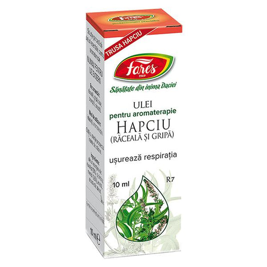 Hapciu Raceala si Gripa R7 Ulei Esential Aromaterapie, Fares, 10ml - Vitax.ro