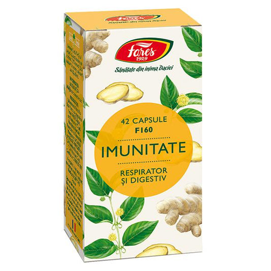 Imunitate Respirator si Digestiv F160, Fares, 42 Capsule - Vitax.ro