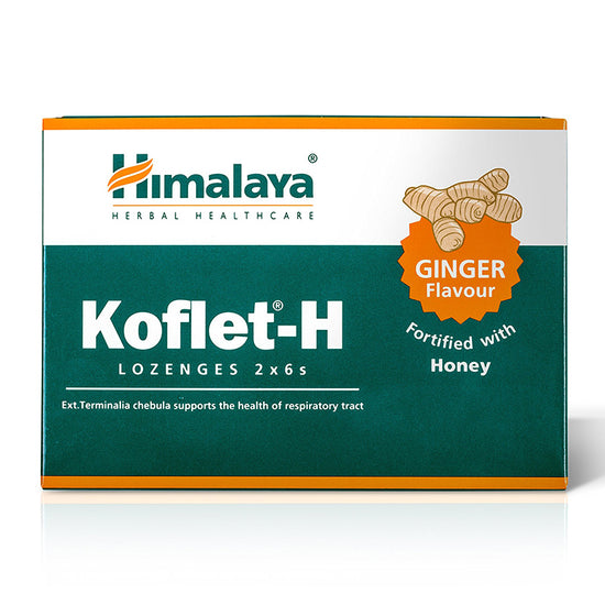 Koflet Pastile Ghimbir, Himalaya Herbal, 12 Bucati - Vitax.ro