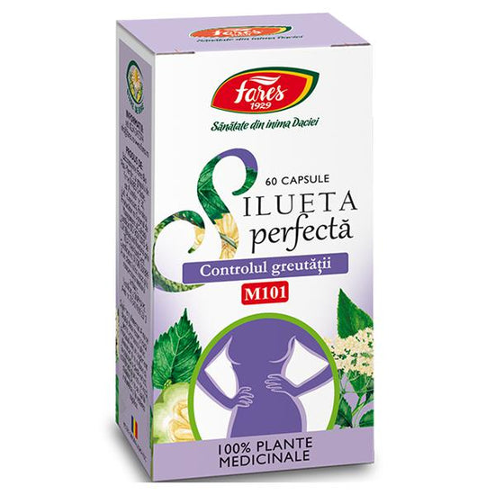 Silueta Perfecta Controlul Greutatii M101, Fares, 60 Capsule - Vitax.ro