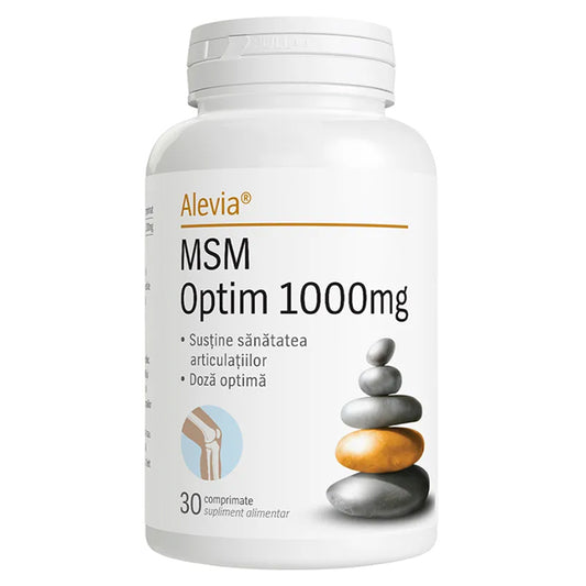 MSM Optim 1000mg, Alevia, 30 Comprimate - Vitax.ro