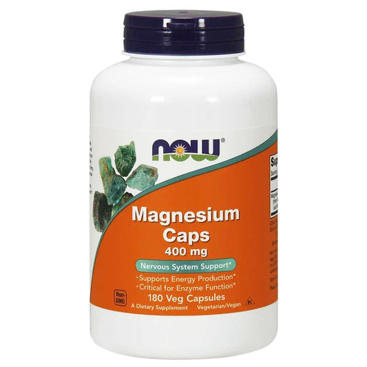 Magneziu 400mg, NOW Foods, 180 Capsule - Vitax.ro