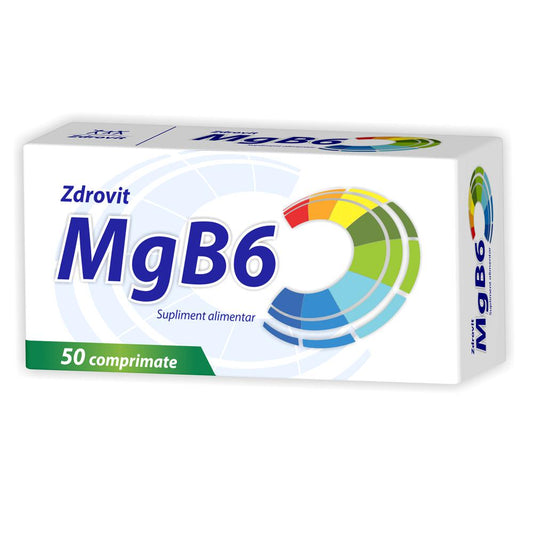 Magneziu + Vitamina B6, Zdrovit, 50 Comprimate - Vitax.ro