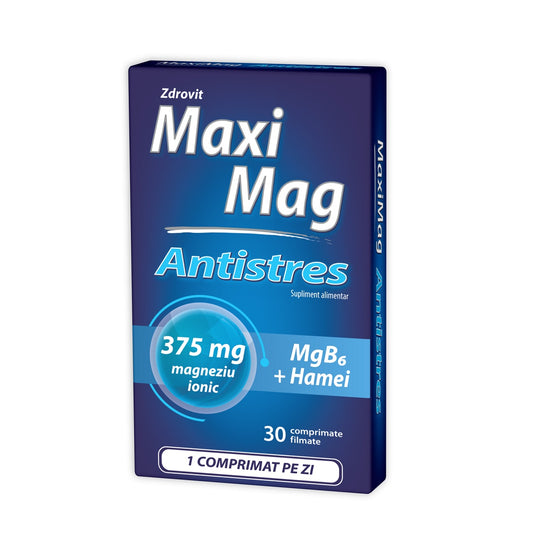 Maximag Antistres, Zdrovit, 30 Comprimate - Vitax.ro