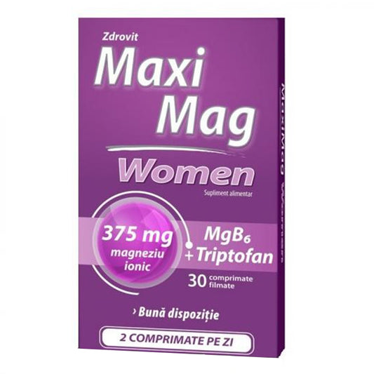 Maximag Women, Zdrovit 30 Comprimate - Vitax.ro