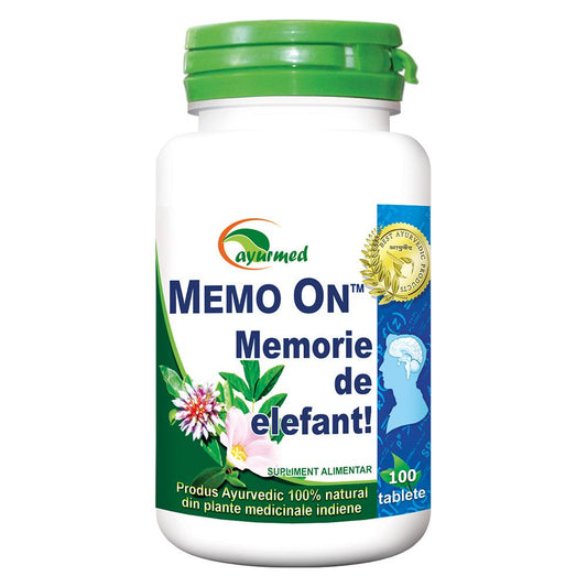 Memo On, Ayurmed, 100 Tablete - Vitax.ro