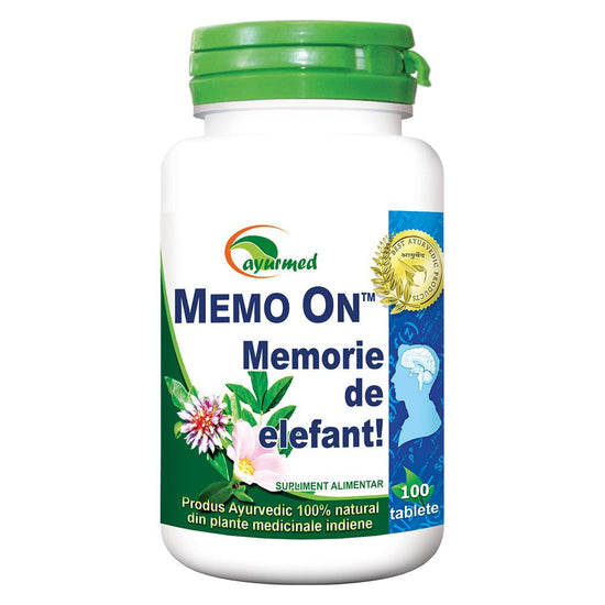 Memo On, Ayurmed, 100 Tablete - Vitax.ro