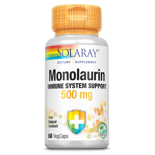 Monolaurin, 500mg, Solaray, 60 Capsule Vegetale - Vitax.ro