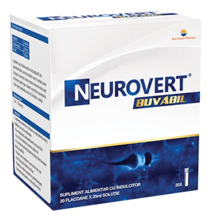 Neurovert Buvabil, Sun Wave Pharma, 20 Fiole - Vitax.ro