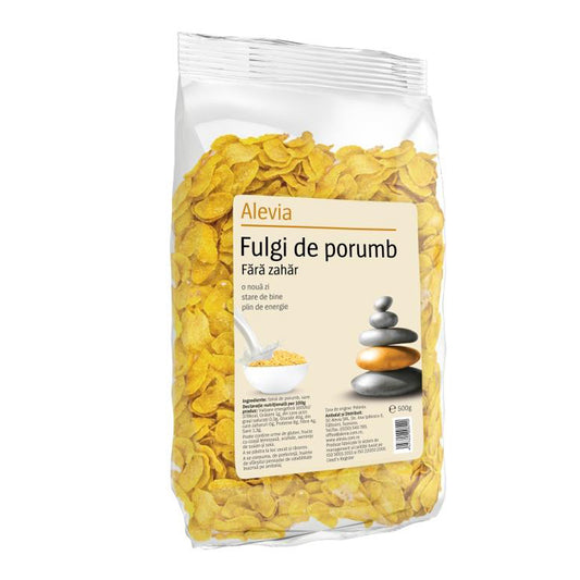 Fulgi de Porumb Fara Zahar, Alevia, 500g - Vitax.ro