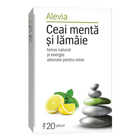 Ceai cu Menta si Lamaie, Alevia, 20 Plicuri - Vitax.ro