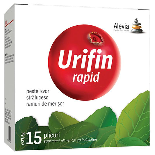 Urifin Rapid, Alevia, 15 Plicuri Solubile - Vitax.ro