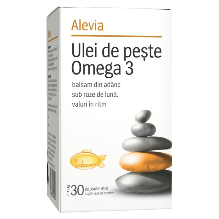 Ulei de Peste Omega 3, Alevia, 30 Capsule Moi - Vitax.ro