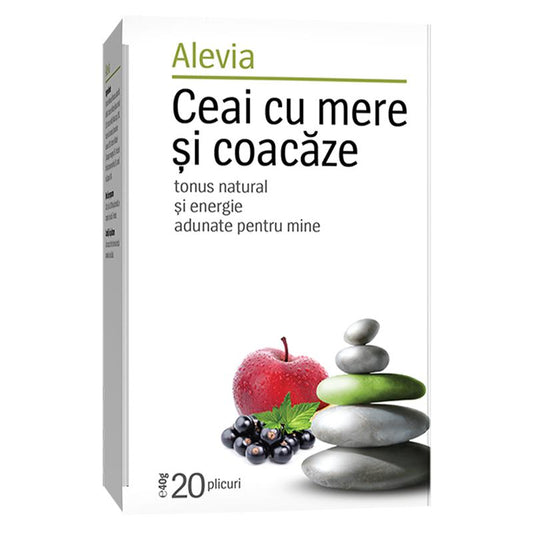 Ceai cu Mere si Coacaze, Alevia, 20 Plicuri - Vitax.ro
