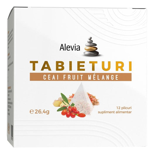 TABIETURI Ceai Fruit Melange, Alevia, 12 Plicuri - Vitax.ro