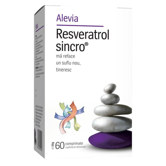 Resveratrol Sincro, Alevia, 60 Comprimate - Vitax.ro