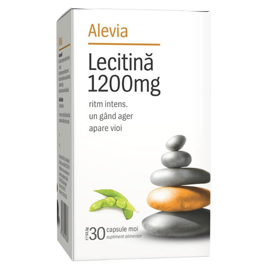 Lecitina 1200mg, Alevia, 30 Capsule Moi - Vitax.ro