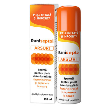 Raniseptol Spray Arsuri Spuma, Zdrovit, 150ml - Vitax.ro
