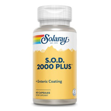 SOD 2000 Plus, Solaray, 60 Capsule Protejate Enteric - Vitax.ro