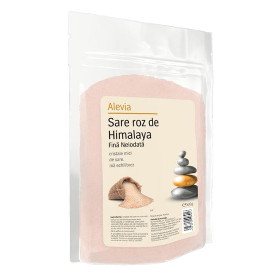 Sare Roz de Himalaya Fina Neiodata, Alevia, 500g - Vitax.ro