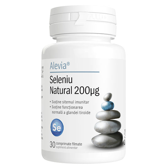 Seleniu Natural 200µg, Alevia, 30 Comprimate - Vitax.ro
