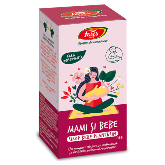 Sirop Bebe Plantusin R58 Mami si Bebe, Fares, 100ml - Vitax.ro