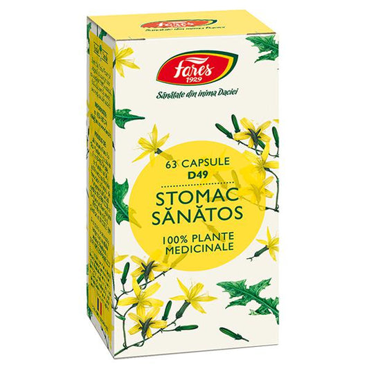 Stomac Sanatos D49, Fares, 63 Capsule - Vitax.ro