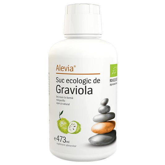Suc Ecologic de Graviola, Alevia, 473ml - Vitax.ro