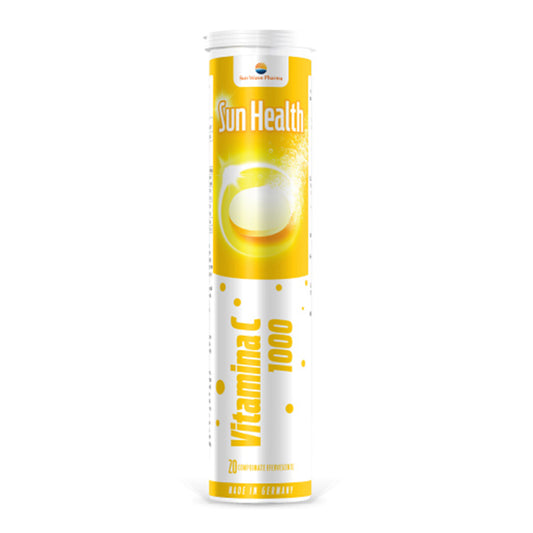 Sun Health Vitamina C, Sun Wave Pharma, 20 Comprimate Efervescente - Vitax.ro