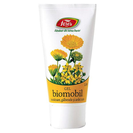 Biomobil cu Ardei Iute, Galbenele si Sunatoare L88 Gel Antireumatic, Fares, 50ml - Vitax.ro