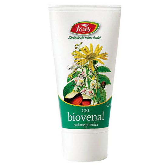 Biovenal Gel Varice cu Castane, Arnica si Coada Soricelului C29, Fares, 50ml - Vitax.ro