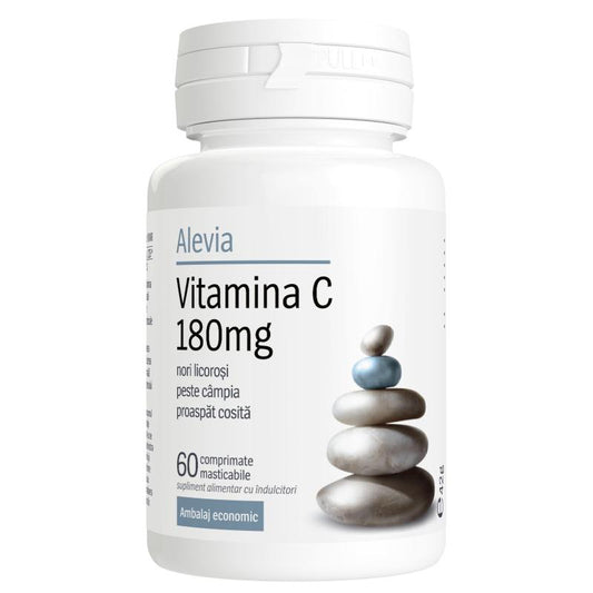 Vitamina C 180mg, Alevia, 60 Comprimate Masticabile - Vitax.ro