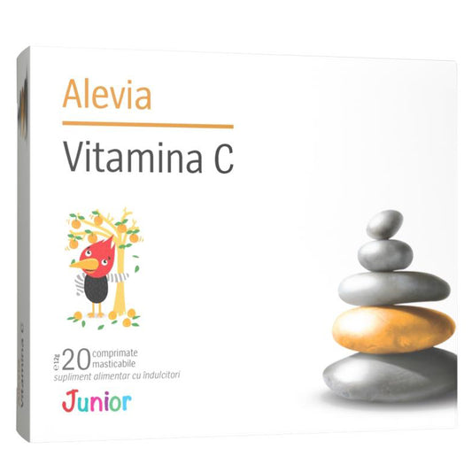 Vitamina C Junior, Alevia, 20 Comprimate Blister - Vitax.ro