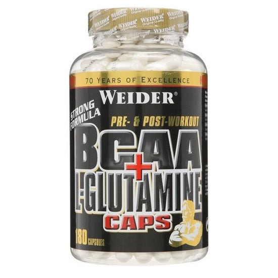 BCAA + L-Glutamine Caps - 180 caps - Vitax.ro