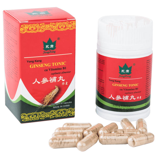 Ginseng Tonic cu Vitamina B1, Yong Kang, 30 Capsule - Vitax.ro