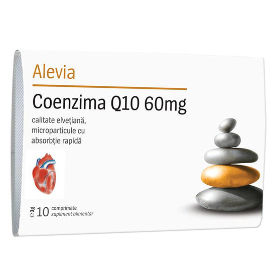 Coenzima Q10 60mg, 10 Comprimate, Alevia, 10 Comprimate - Vitax.ro