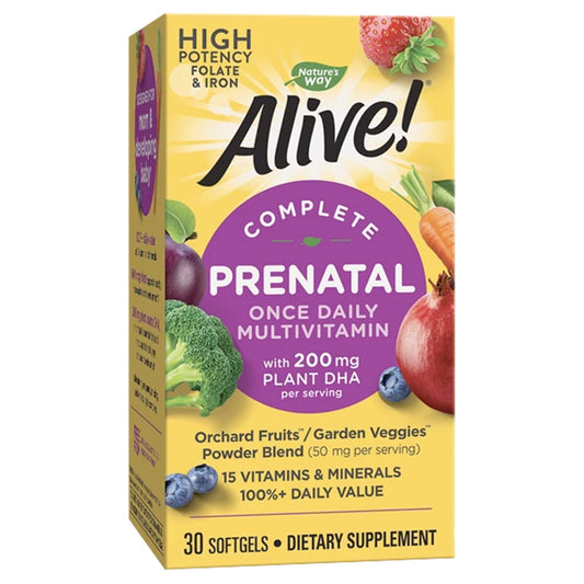 Alive Prenatal Multi-Vitamin, Nature'S Way, Flacon cu 30 Capsule Moi - Vitax.ro