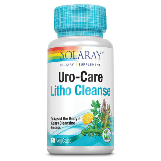 Uro-Care Litho Cleanse, Solaray, Flacon cu 60 Capsule Vegetale - Vitax.ro