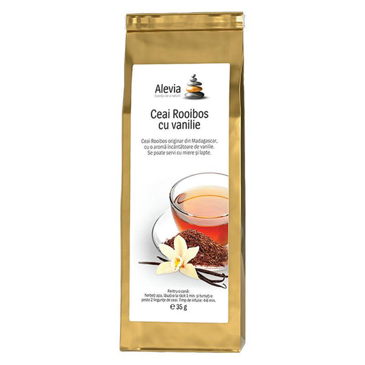 Ceai Rooibos cu Vanilie, Alevia, 35g - Vitax.ro