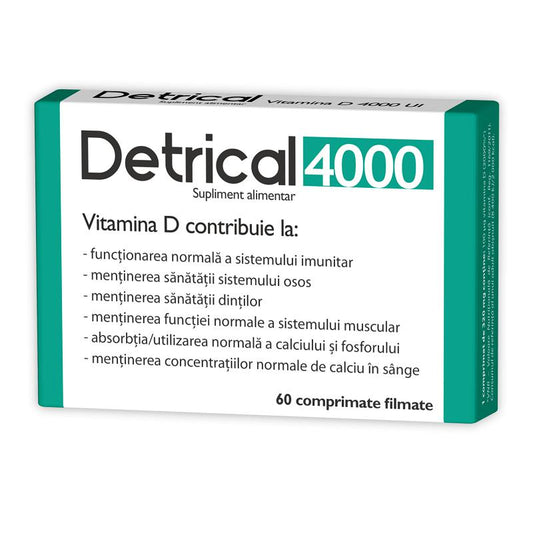 Detrical D3 4000 UI, Zdrovit, 60 Comprimate - Vitax.ro