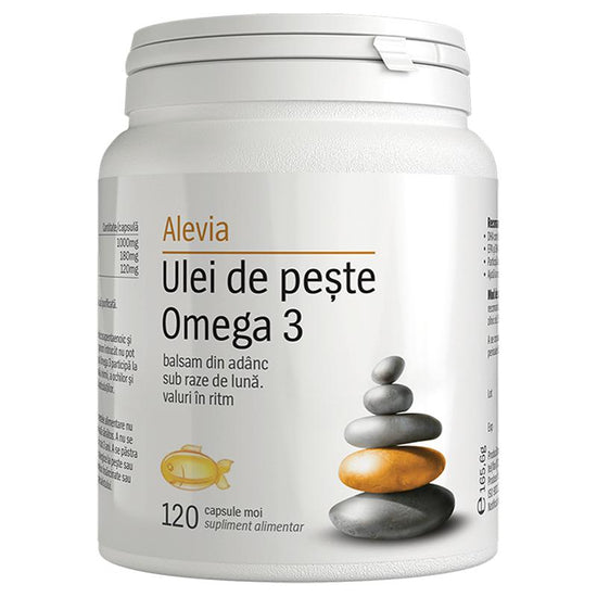 Ulei de Peste Omega 3, Alevia, 120 Capsule Moi - Vitax.ro