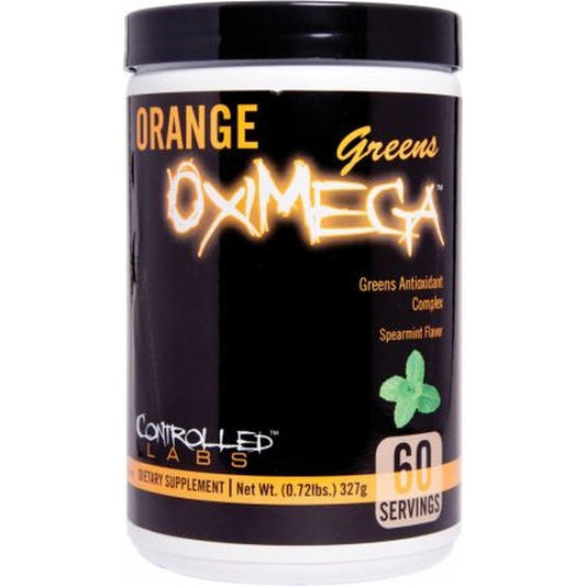 Orange OxiMega Greens, Spearmint Flavor - 327g - Vitax.ro