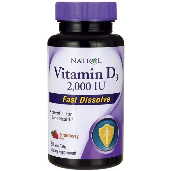 Vitamin D3 Fast Dissolve, 2000IU - 90 tabs - Vitax.ro